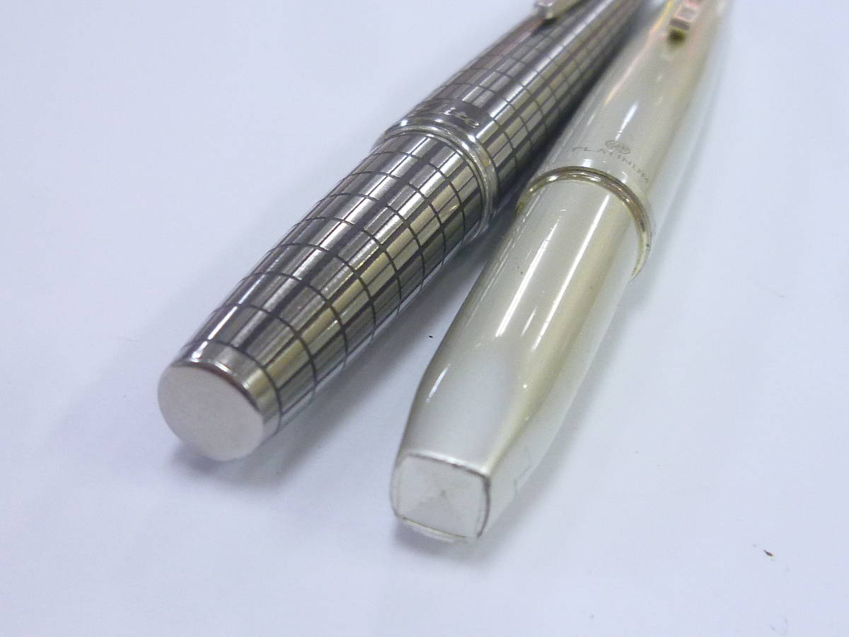 パイロット万年筆 18K先 プラチナム ELite 2本セット