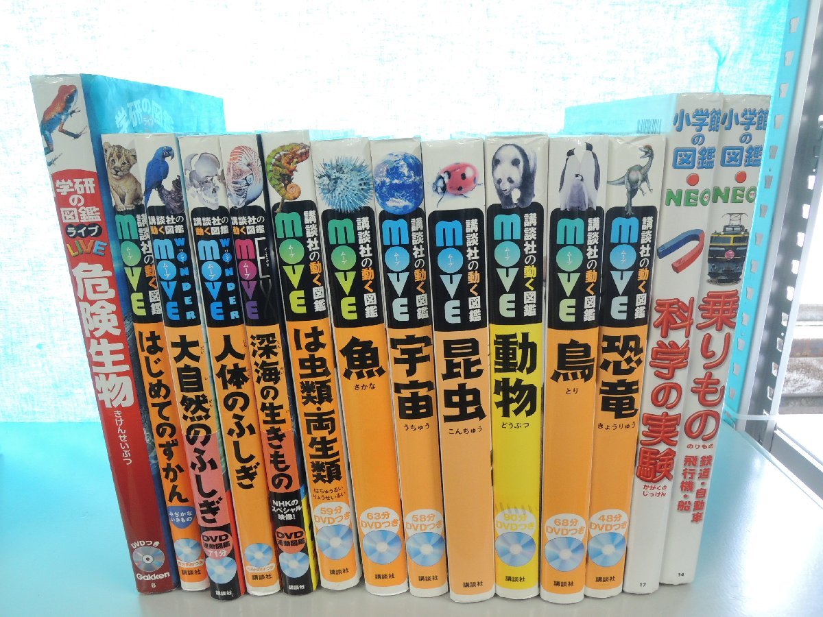 DVD多数　小学館の図鑑NEO　講談社の動く図鑑move　計１６冊セット DVD多数 小学館の図鑑NEO 講談社の動く図鑑move 計16冊セット 【公式