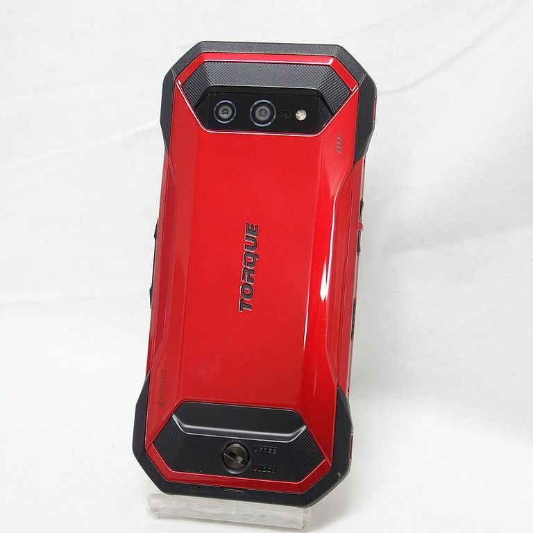 美品 **安心30日保証** au KYOCERA TORQUE 5G KYG01 レッド 利用制限