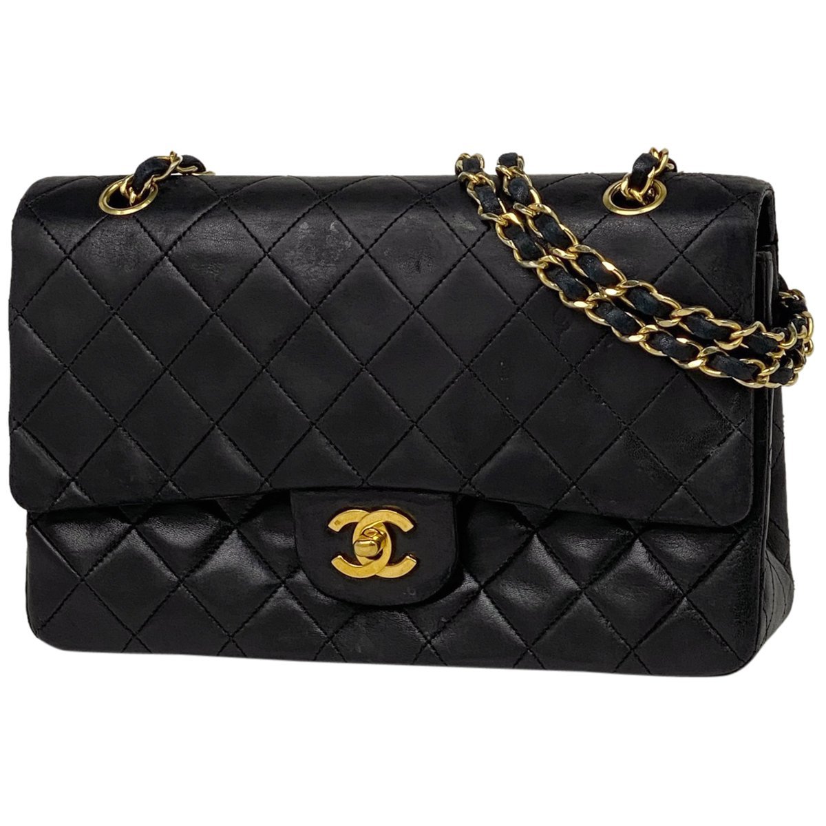 ジャンク品】シャネル CHANEL マトラッセ Wフラップ チェーン 