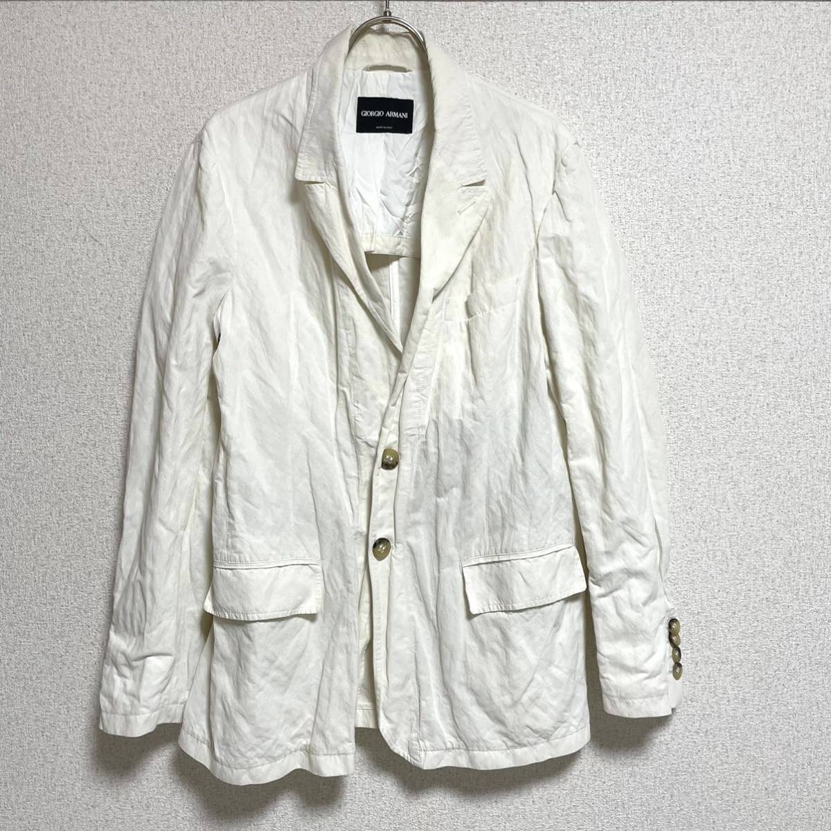 ジョルジオアルマーニ GIORGIO ARMANI テーラードジャケット コットン