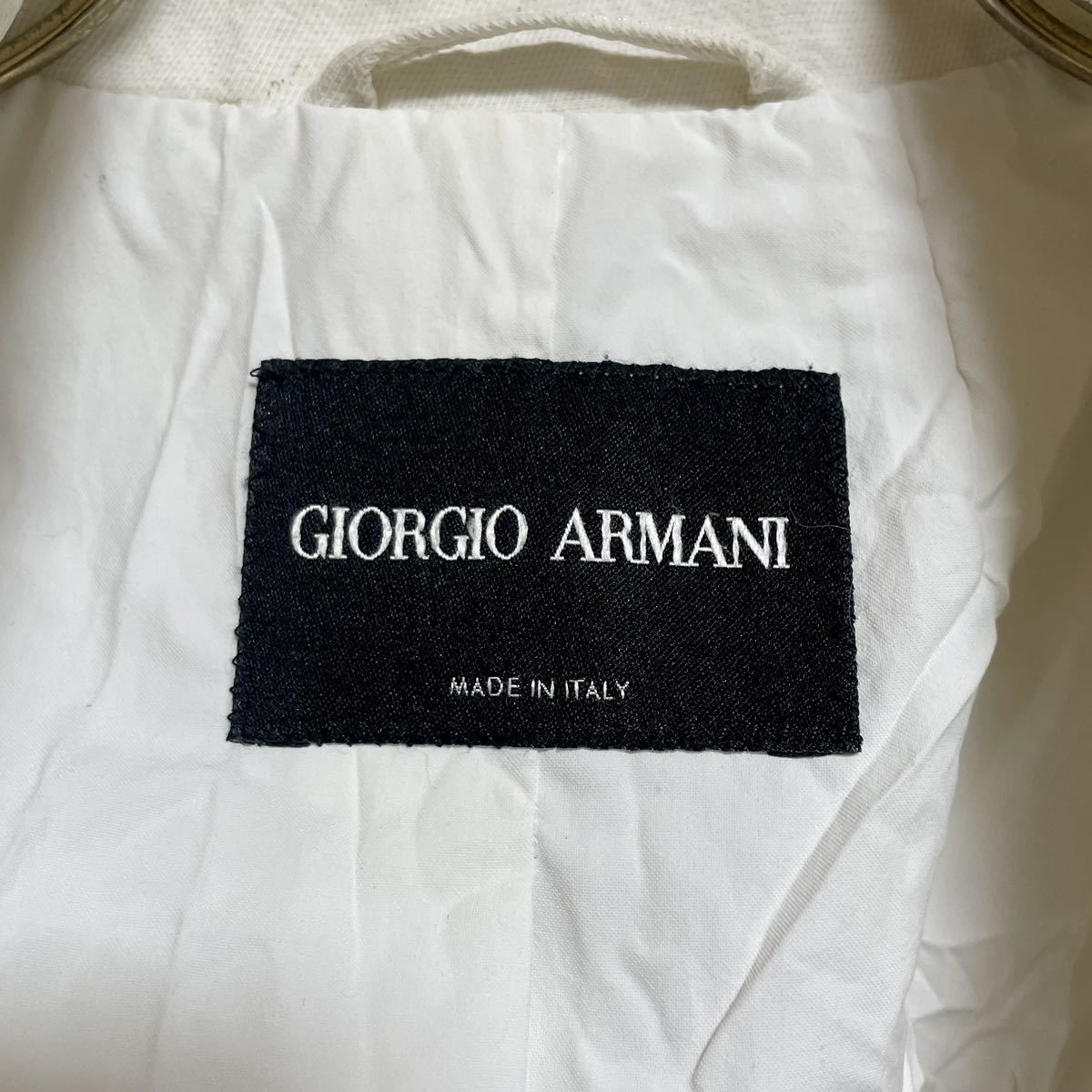 ジョルジオアルマーニ GIORGIO ARMANI テーラードジャケット コットン