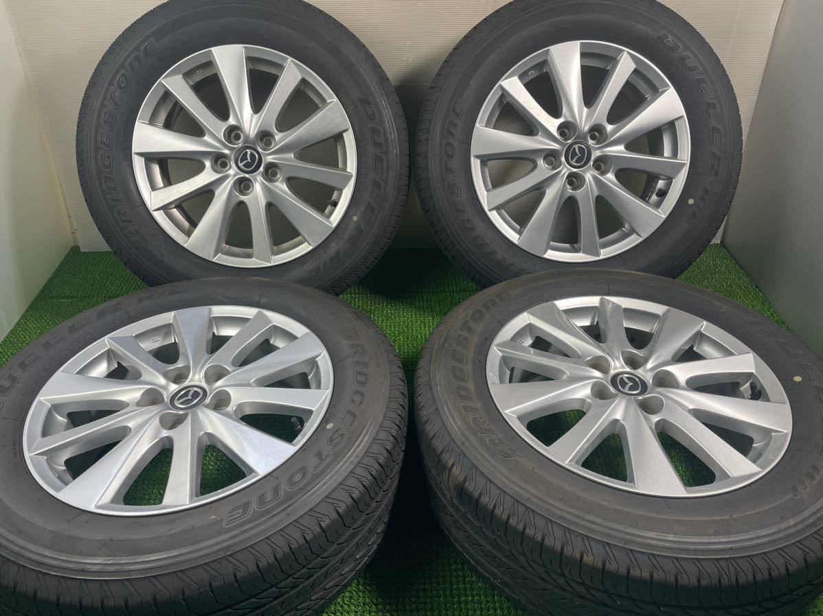 美品　マツダ CX-5 純正 17インチ　7J +50 5穴/114.3 ブリヂストン　DUELER H/L 225/65R17 102H 2021年製　4本セット　引き取り歓迎