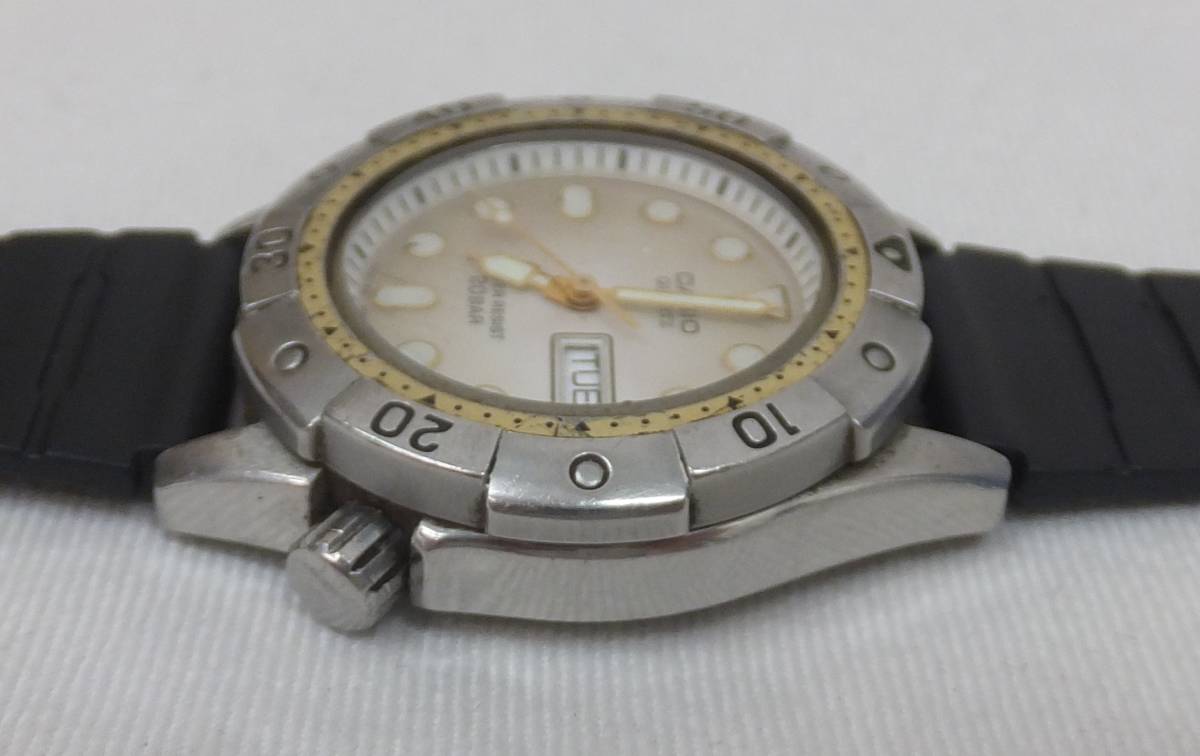 中古動作品】☆CASIO カシオ ダイバーウォッチ 3針日付表示 クォーツ 
