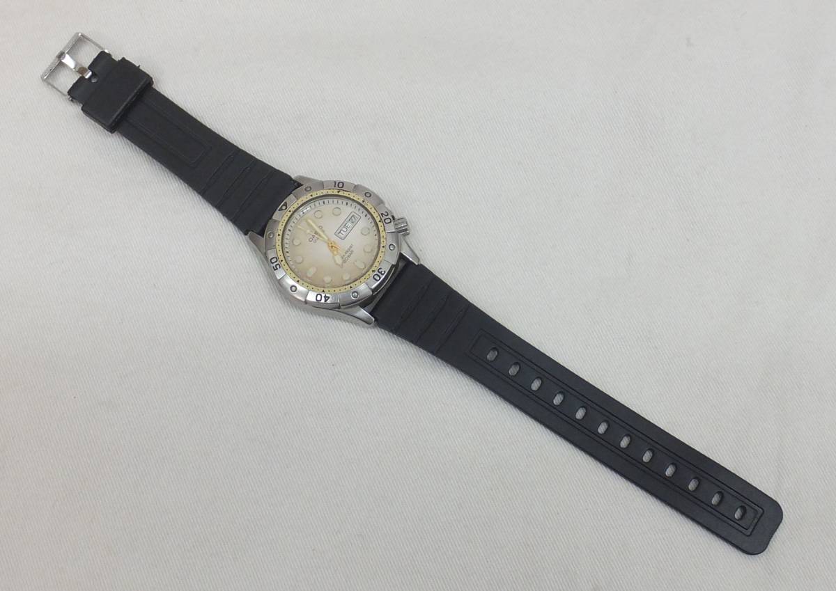 中古動作品】☆CASIO カシオ ダイバーウォッチ 3針日付表示 クォーツ 