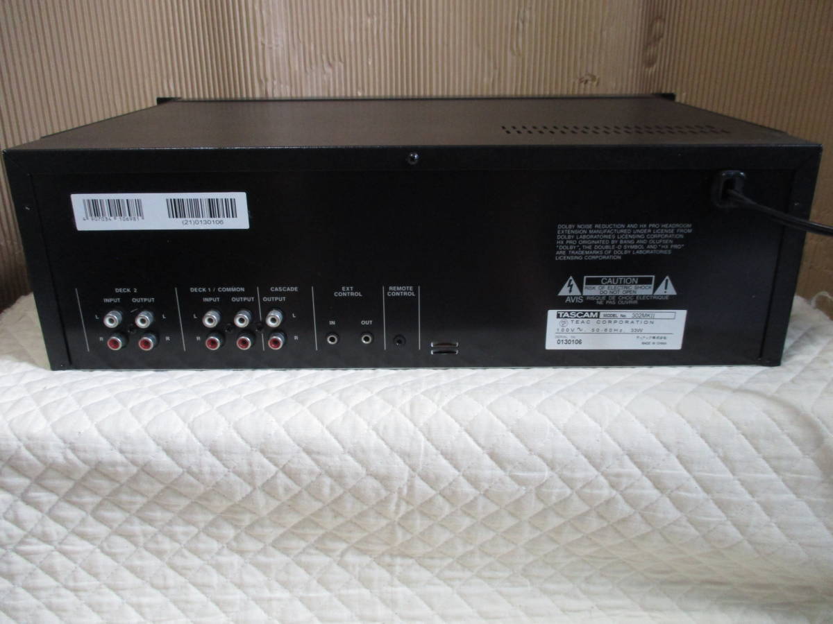 TASCAM 302 MKⅡタスカム 業務用ダブルカセットデッキ mk2