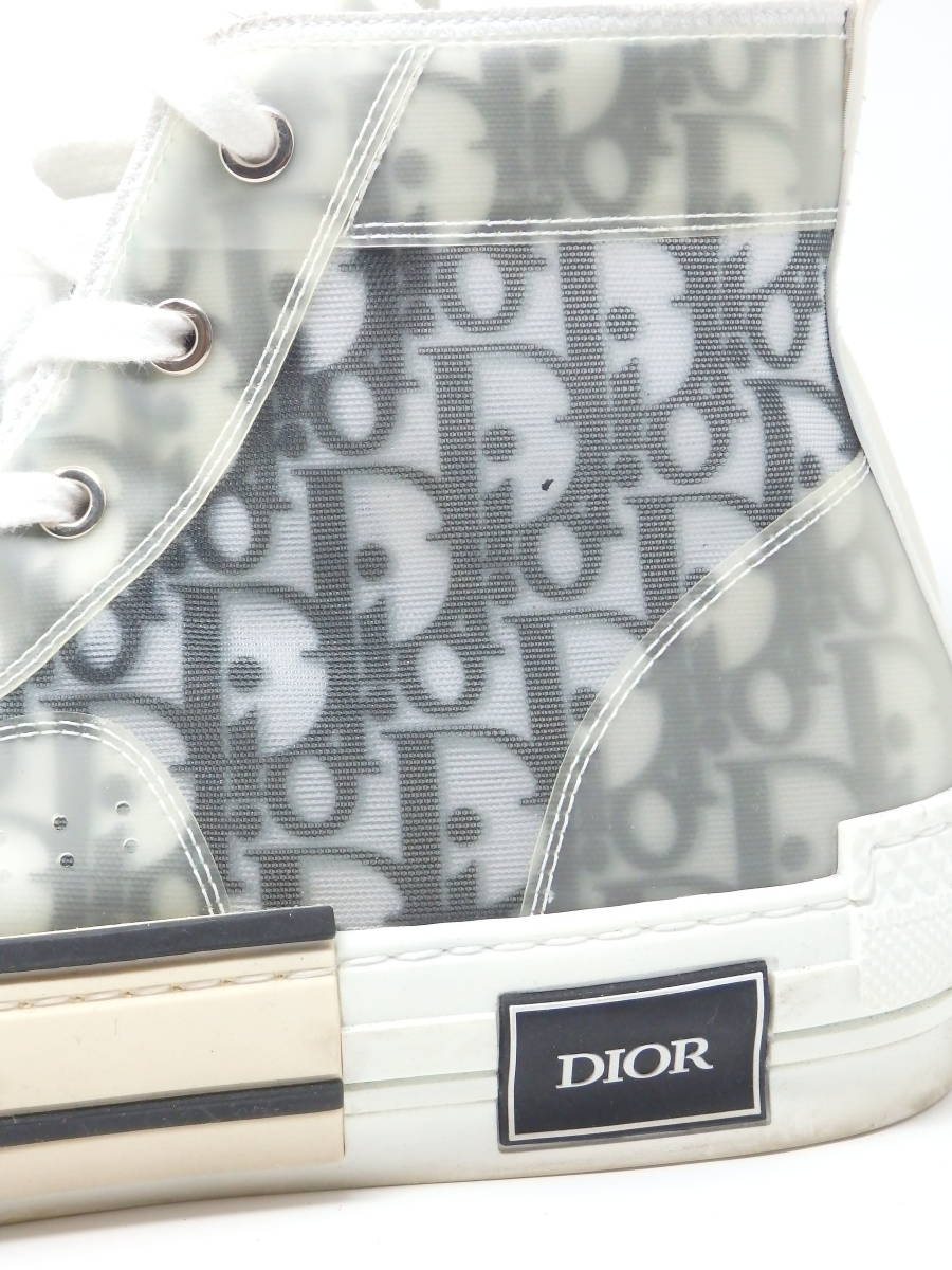 クリスチャンディオール Dior HOMME ハイカットスニーカー オブリーク  