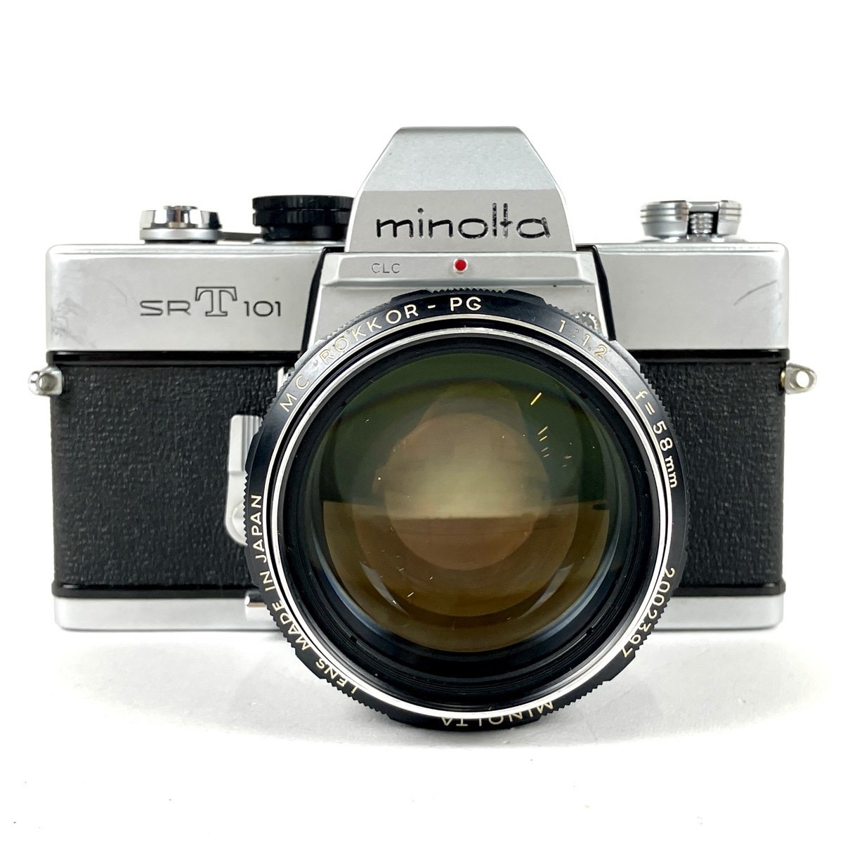 ミノルタ MINOLTA SRT 101 + MC ROKKOR-PG 58mm F1.2 フィルム マニュアルフォーカス 一眼レフカメラ 【中古】