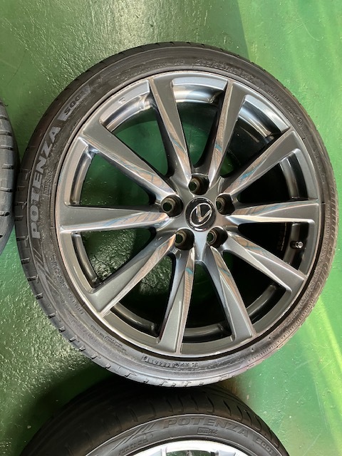 レクサスISF純正ホイール 8Jー45・9Jー55 4本SET 中古品