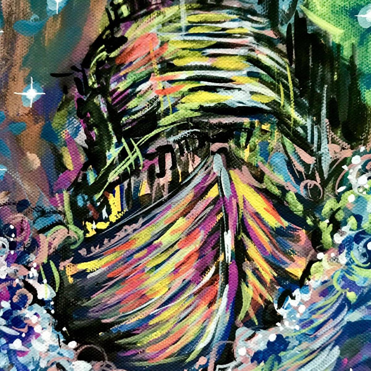 現代アート 絵画 一点 アクリル 遅