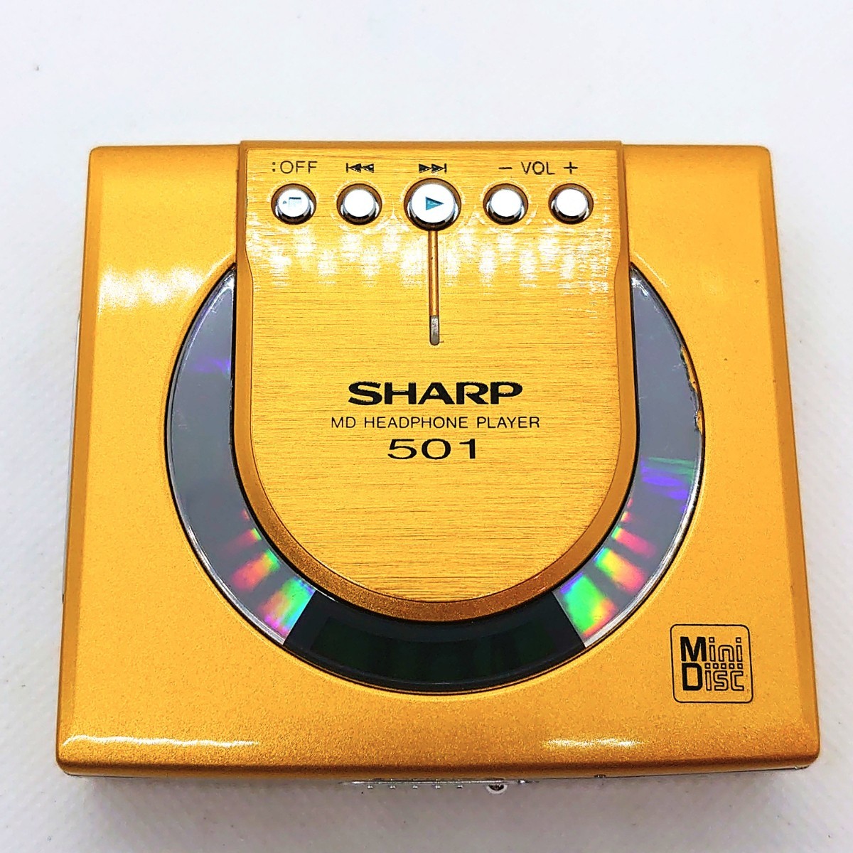 外観◯ 通電のみ SHARP MD-ST501 Portable MD Player WALKMAN