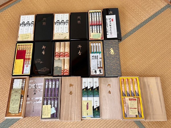 【K】松栄堂 鳩居堂 松慶堂 線香 お香 まとめて１０ケース 未使用品 うぶだし品 m619