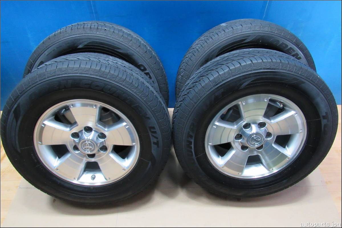 ☆5124☆トーヨ－ 265/65R17 夏 2021年 タイヤ☆トヨタ純正 17×7 1/2JJ  