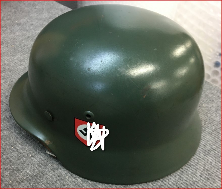 ドイツ軍 ヘルメット 迷彩ヘルメットカバー付 ドイツ軍ヘルメット迷彩