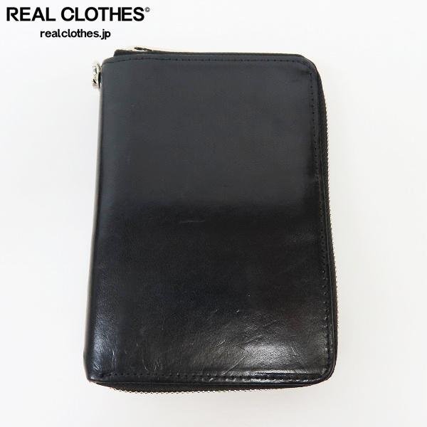 Yohji Yamamoto/ヨウジヤマモト THICK NATURAL COW LEATHER ZIP WALLET S HG-A01-763-1-03 /000
