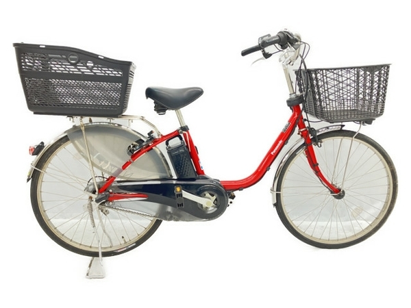 Panasonic BE-ELD434R 電動アシスト 自転車 24型 パールクリアレッド 