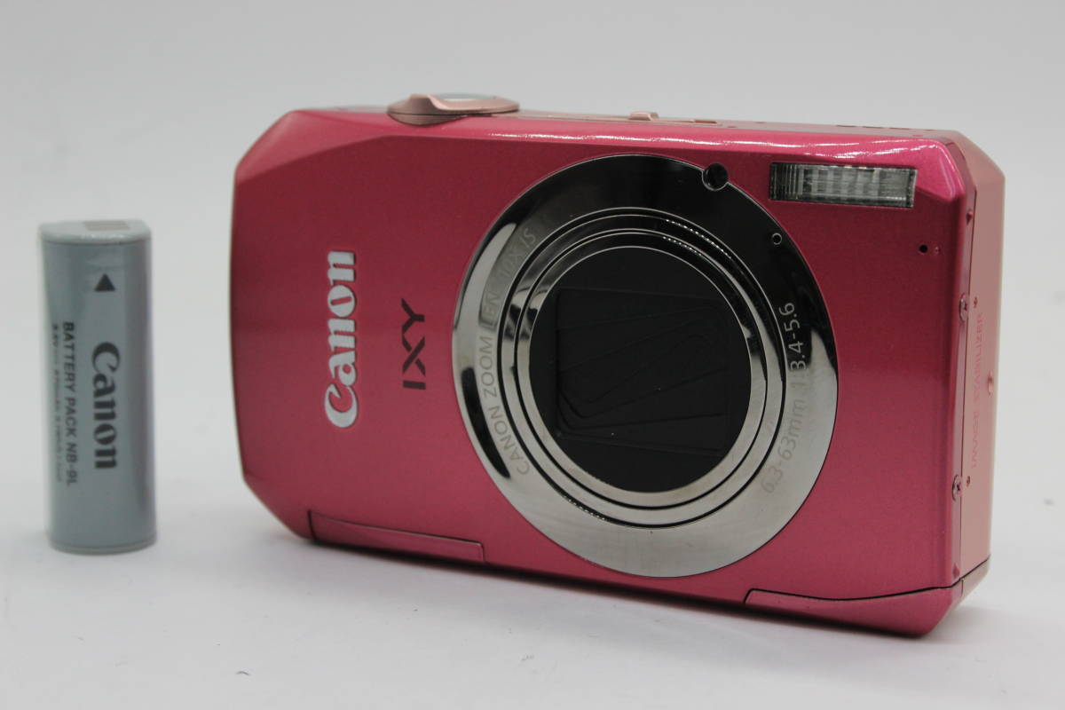 【返品保証】 キャノン Canon IXY 50 S ピンク 10x バッテリー付き コンパクトデジタルカメラ C7631