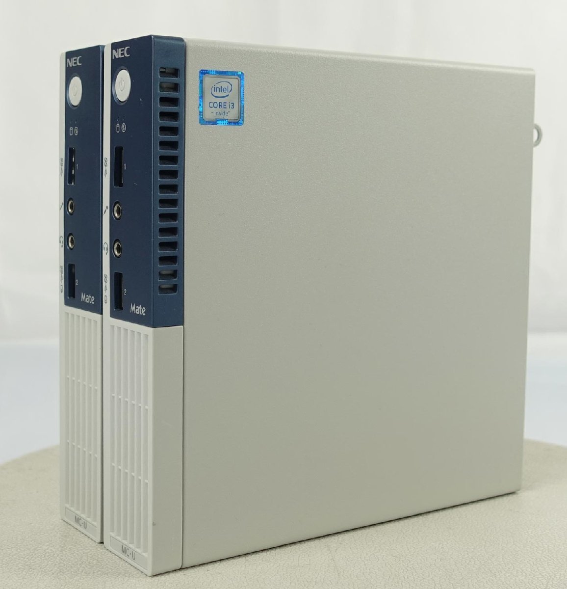 2台set OS有訳あり NEC MK32VC-U/PC-MK32VCZGU/Core i3-6100T/メモリ4GB/SSD128GBHDD1TB/Windows 10 デスクトップ コンパクト PC N063006H