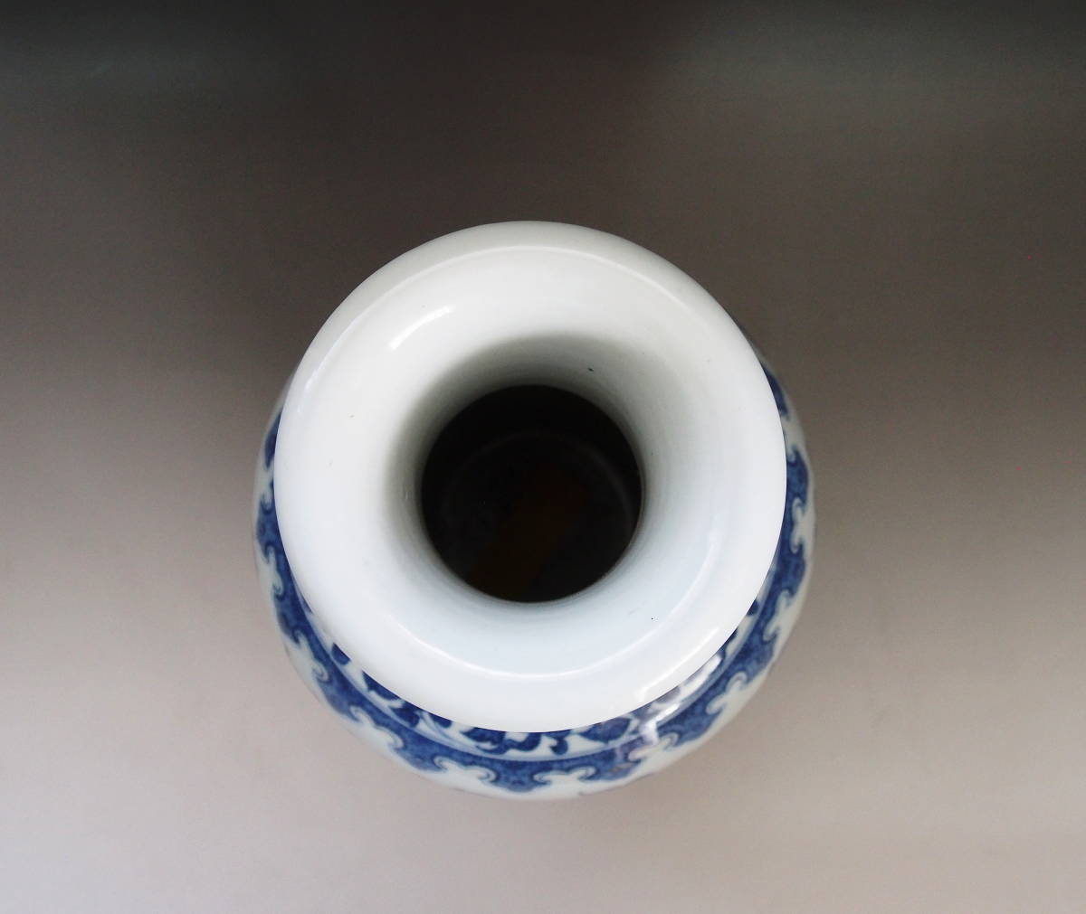 禅] 景徳鎮 花器 古染 中国古玩 唐物 大清雍正年製