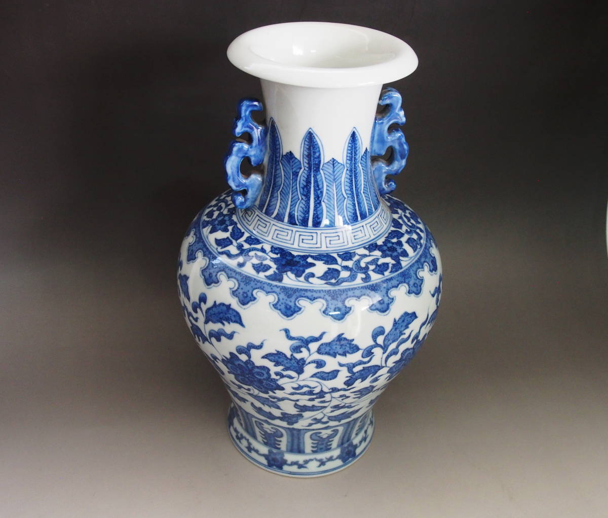清雍正汝釉天青色玉壺 景徳鎮 陶磁器 装飾品 現代工芸品 美術品 置物 禅] 景徳鎮 花器 古染 中国古玩 唐物 大清雍正年製