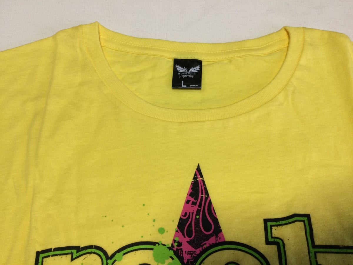 【一回着用】【美品】【希少XLサイズ】B'z　HINOTORI　　R＆R　 スミ B'z R&R○ Tシャツ イエロー Lサイズ 「B'z LIVE-GYM Pleasure 2018