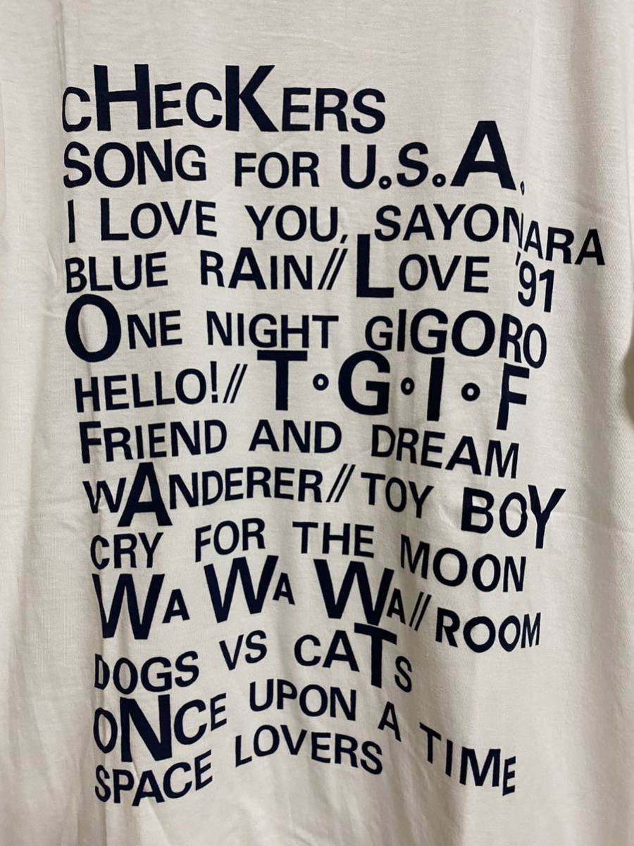 チェッカーズ・藤井フミヤ】チェッカーズ最後の頃のツアーTシャツ