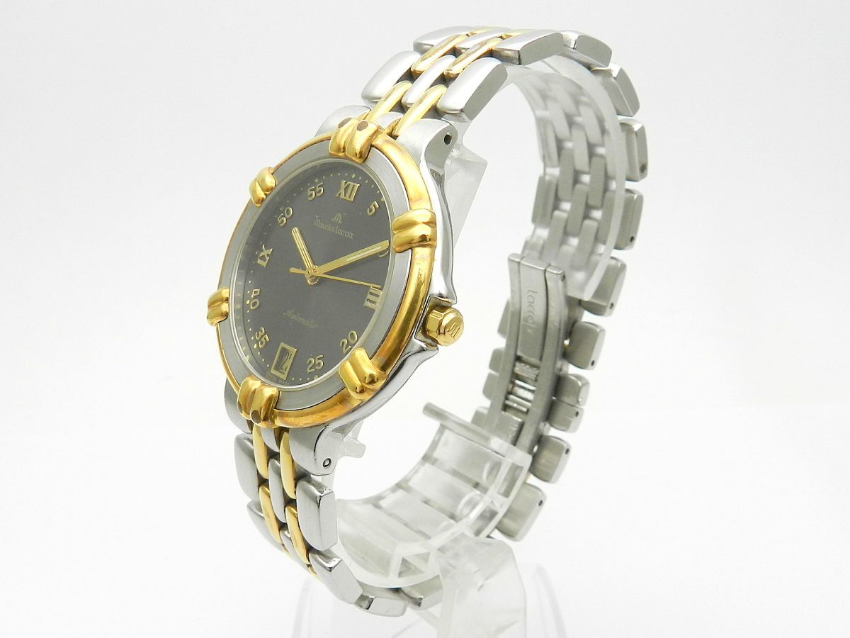 美品◎Guy Laroche デイト メンズ腕時計 スイス製 コンビ 美品◎Guy Laroche デイト メンズ腕時計 スイス製 コンビ