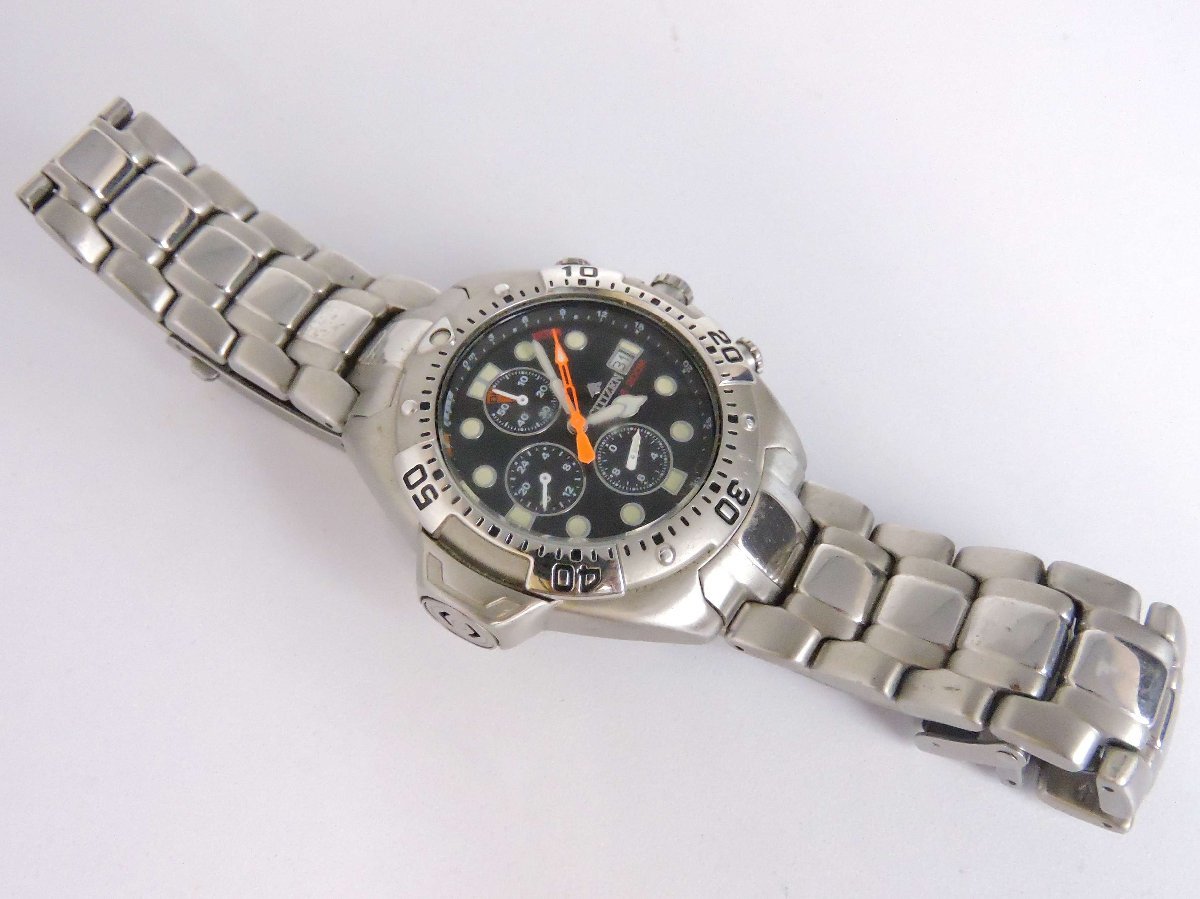 CITIZEN プロマスター 3740 E70006 200M クロノグラフ SEIKO クロノ 