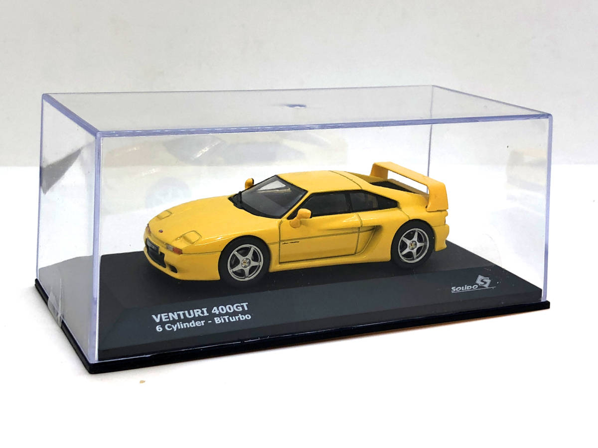 ソリド 1/43 ベンチュリー 400 GT ビターボ 1994 (イエロー)