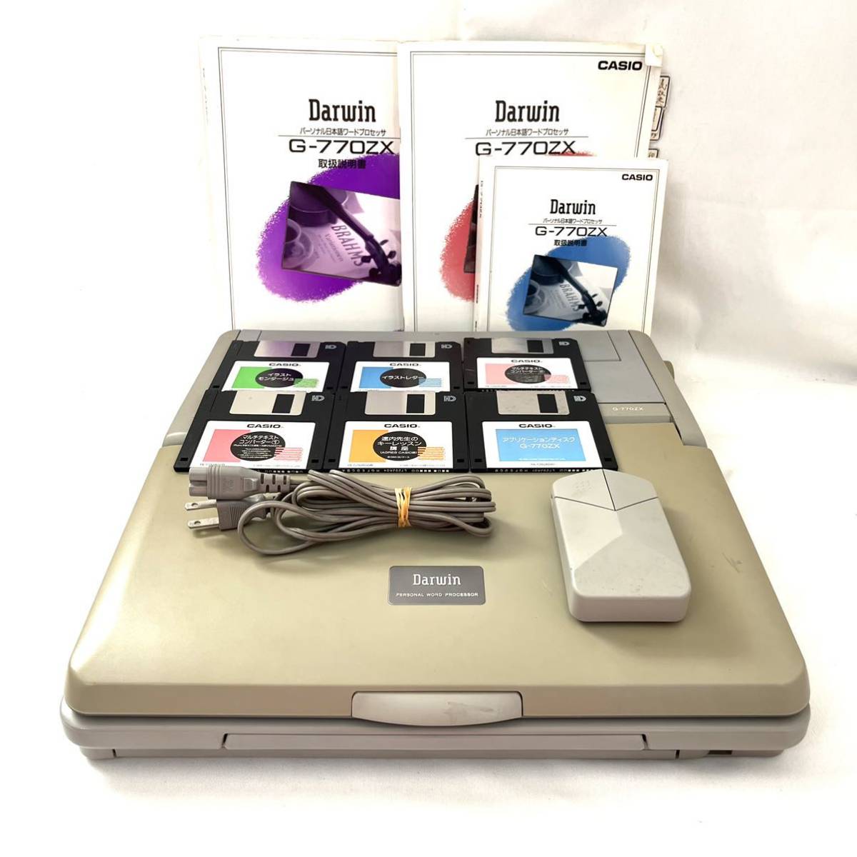 PC周辺機器 ☆CASIO製ワープロ☆G-770ZX☆付属品多数☆動作保証あり☆