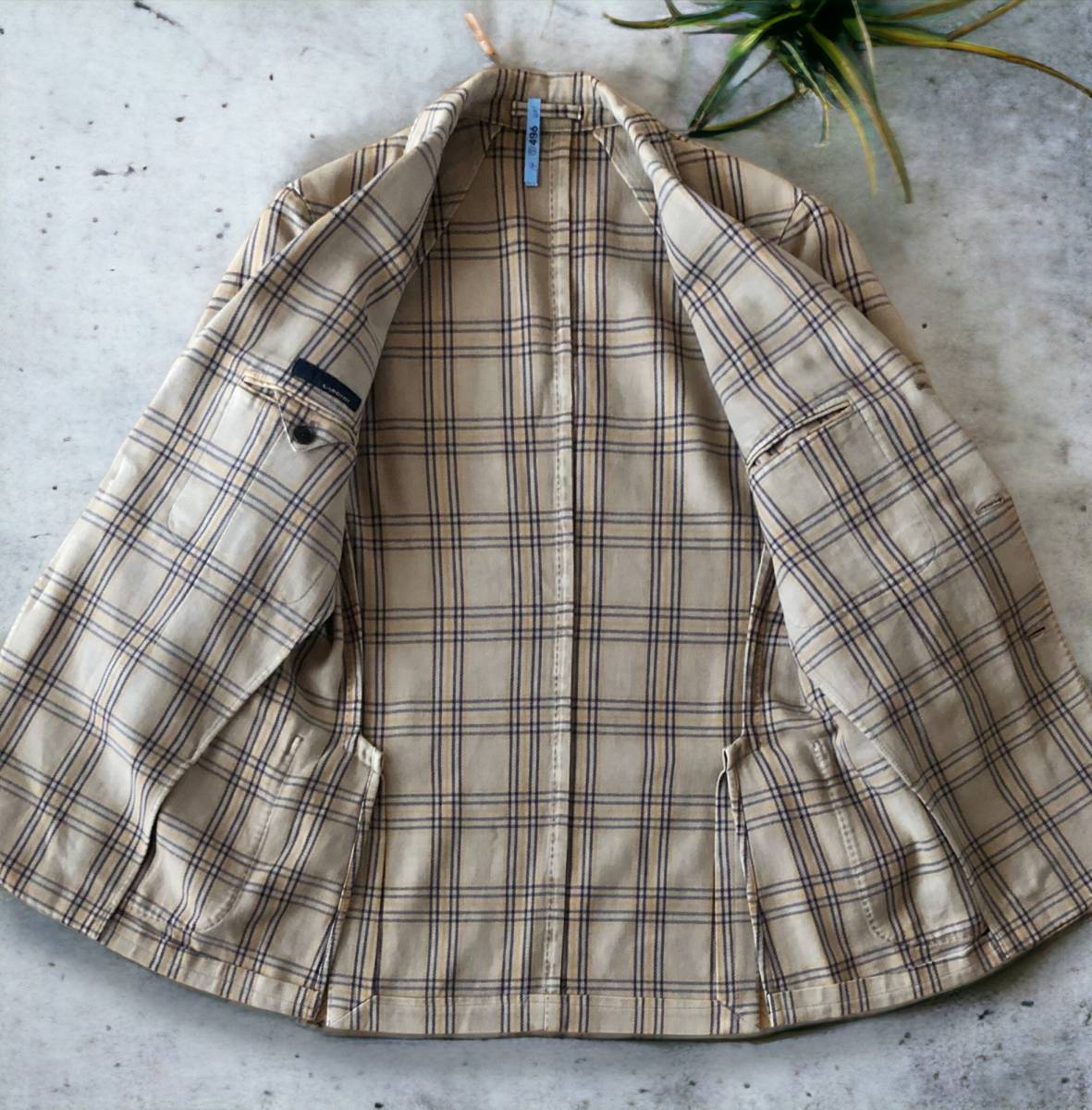 B06 英国紳士スタイル ラルディーニ LARDINI 麻 リネン ブレンド 