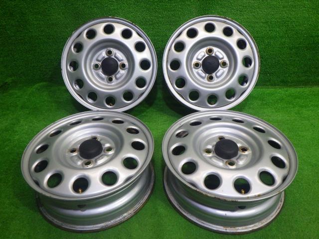 中古 ダイハツ純正 ホイール スチール 13インチ 4.5J 4穴 4本 100