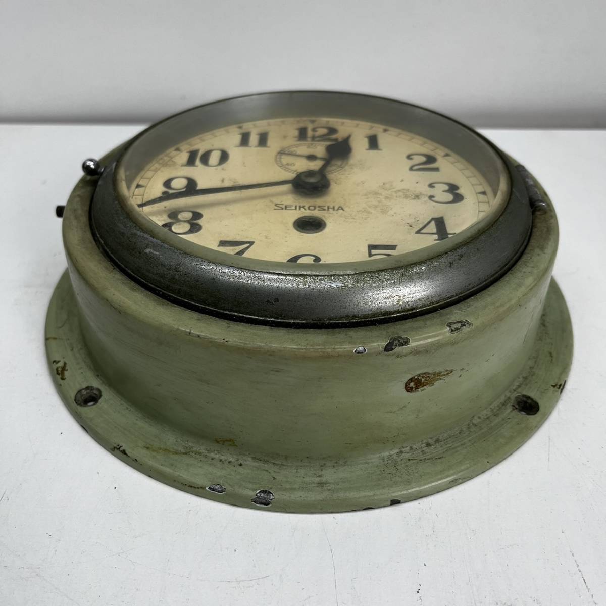 h2051 □中古□ SEIKOSHA セイコー 精工舎 アンティーク 船舶時計 艦内