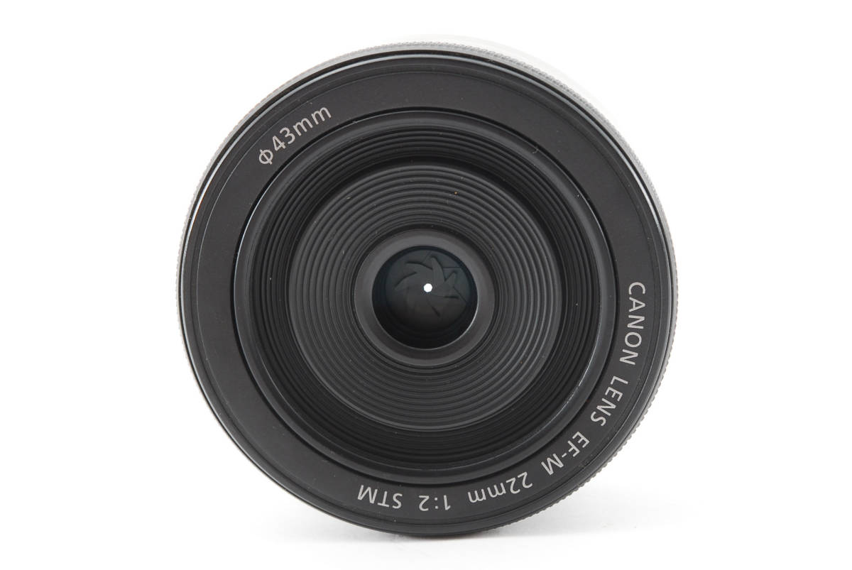 Canon EF-M 22mm F2 STM グラファイト 黒◇2465 Canon 純正 EF-M 22mm F2
