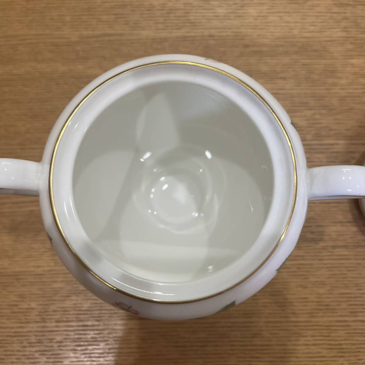 ウェッジウッド ワイルドストロベリー シュガーポット カップ セット 