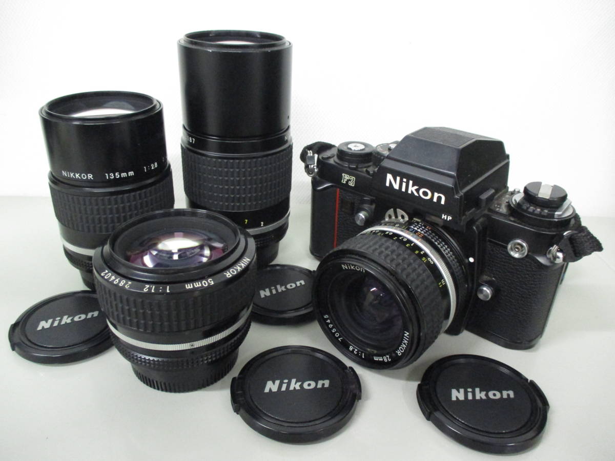 人気定番，高品質 40763 動作未確認 Nikon/ニコン F3 HP/ハイアイポイント レンズ4本セット 28mm 1:2.8/50mm 1:1.2/135mm 1:2.8/200mm 1:4 フィルムカメラ(ニコン)｜売買されたオークション情報、yahooの商品情報をアーカイブ公 マニュアルフォーカス