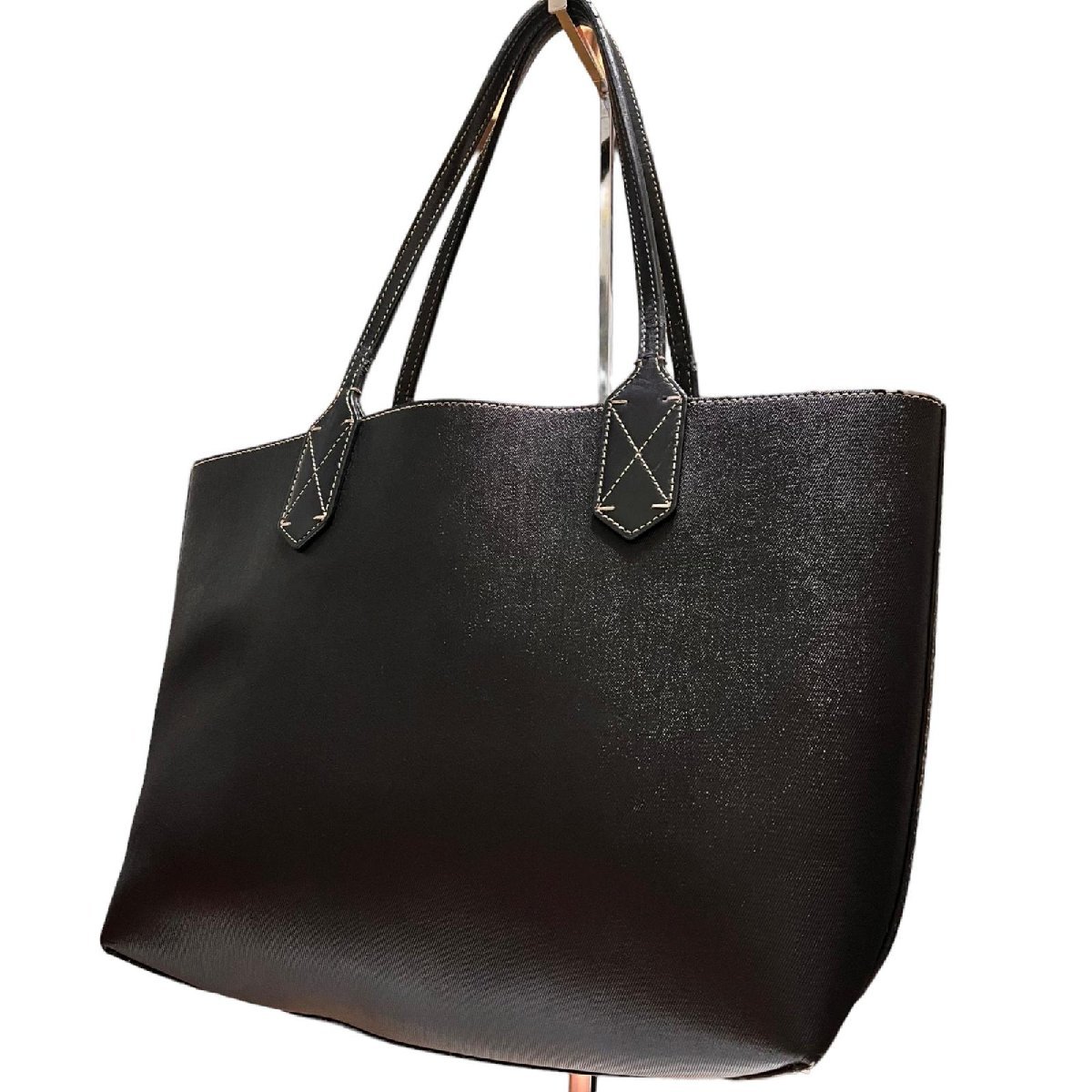 GUCCI グッチ ハンド トート グッチ リバーシブル 368568 黒 PVC 