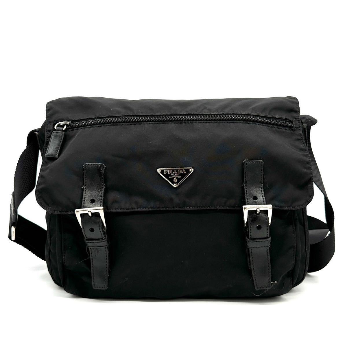 PRADA プラダ ショルダーバッグ メッセンジャー サコッシュ 三角ロゴ 