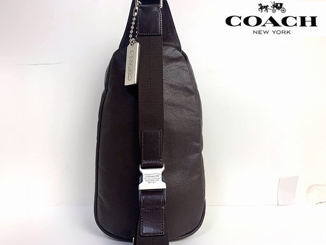 送料無料☆ コーチ メンズ COACH トンプソン レザー ボディバッグ ワン
