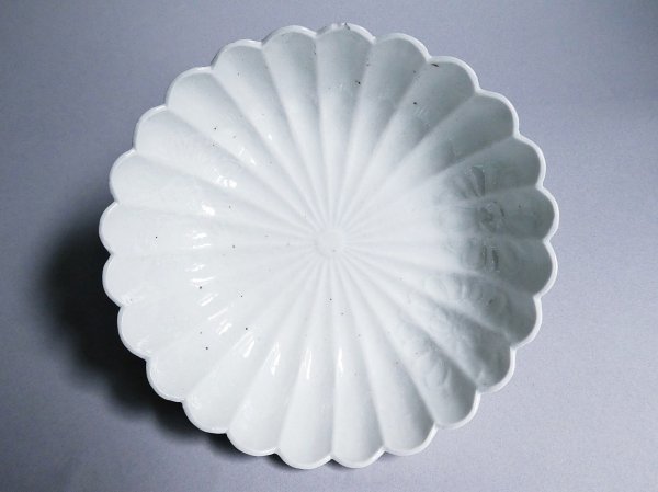 江戸中期〜後期 古伊万里 色絵柘榴文菊花形 なます皿 5枚 【