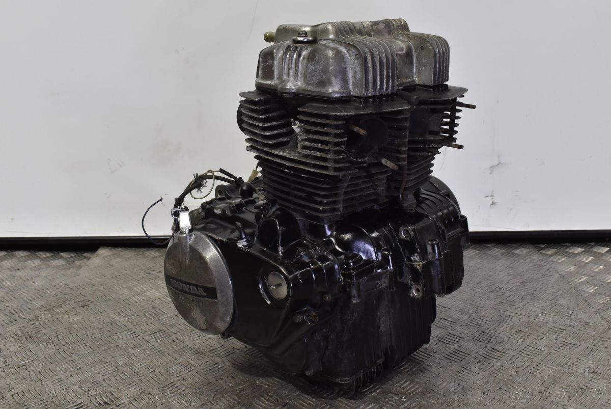 H362 当時物 純正 CB400N キック無し 6速 黒 エンジンASSY 0122 検) CB250N CB400T ホーク3