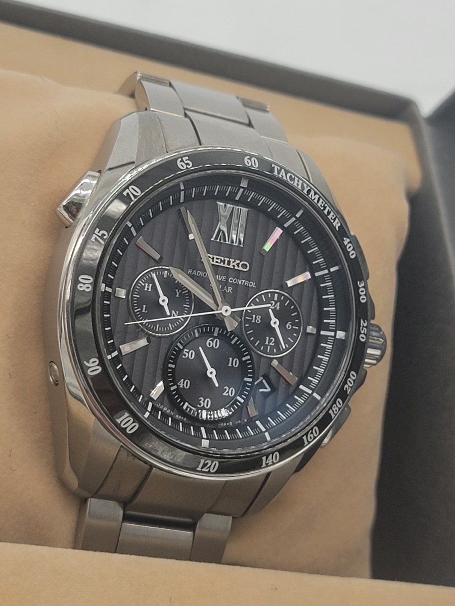 ☆美品☆稼働品◎ SEIKO セイコー BRIGHTZ ブライツ 8B82-0AL0 電波 