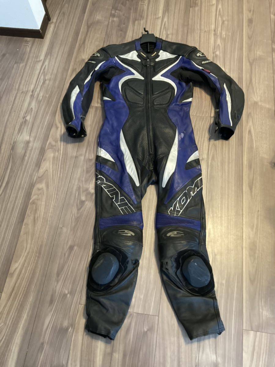 バイクレーシングスーツ革ツナギ KOMINE バンクセンサー