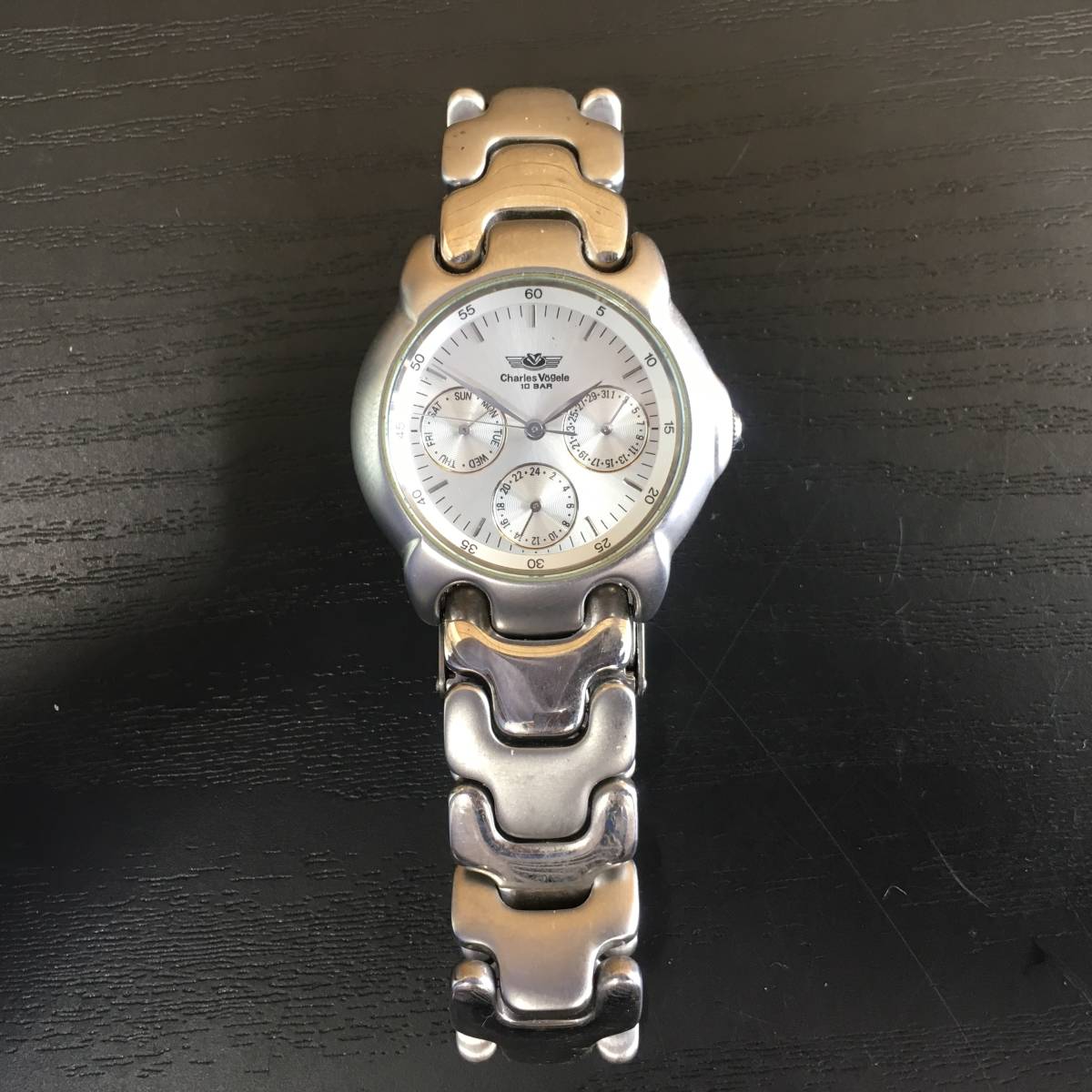 500円スタート】charles vogele シャルルホーゲル 腕時計 CV-7400 