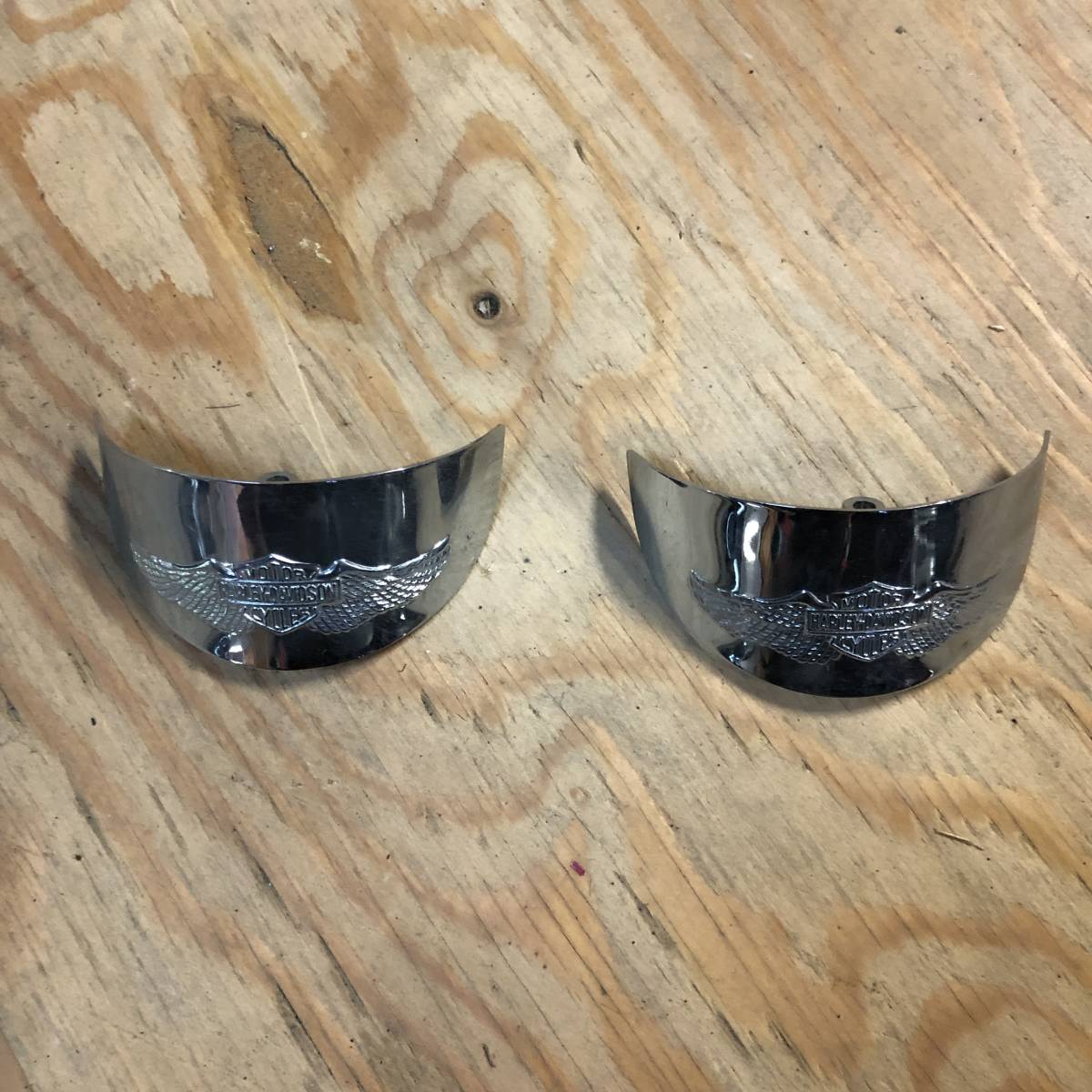 TS24 イーグル ウインカー バイザー チップ ハーレー 純正 フロント リア ダイナ ソフテイル スポーツスター ツアラー アンバー クリア LED