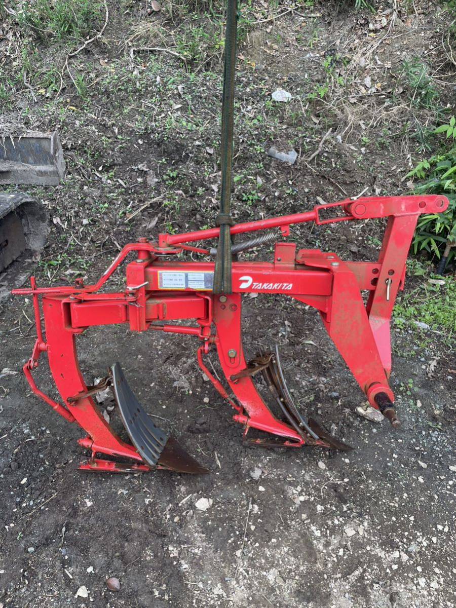 広島発 タカキタ トラクター用 2連プラウ 形式 437V ☆ 2連すき スキ 