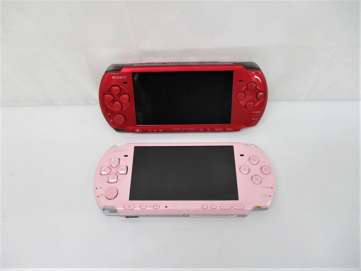 4189P PSP-3000 ブロッサム・ピンク & ラディアント・レッド ゲーム機 