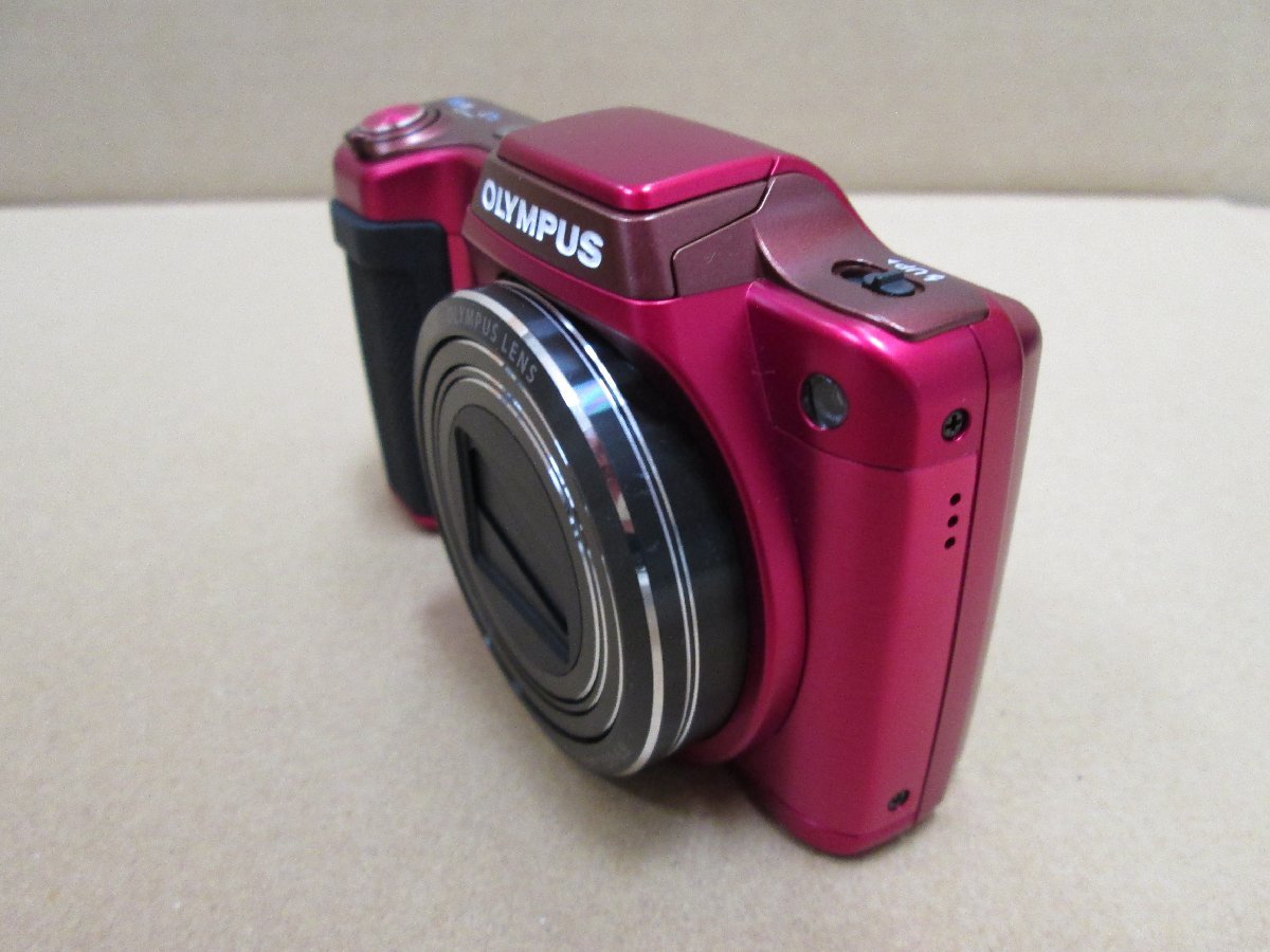 ☆中古品☆OLYMPUS STYLUS SZ-15 デジタルカメラ レッド 24x WIDE