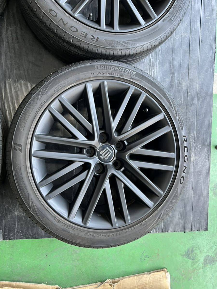 トヨタ210クラウンアスリート純正ホイール&ブリヂストンGR-XⅡタイヤ