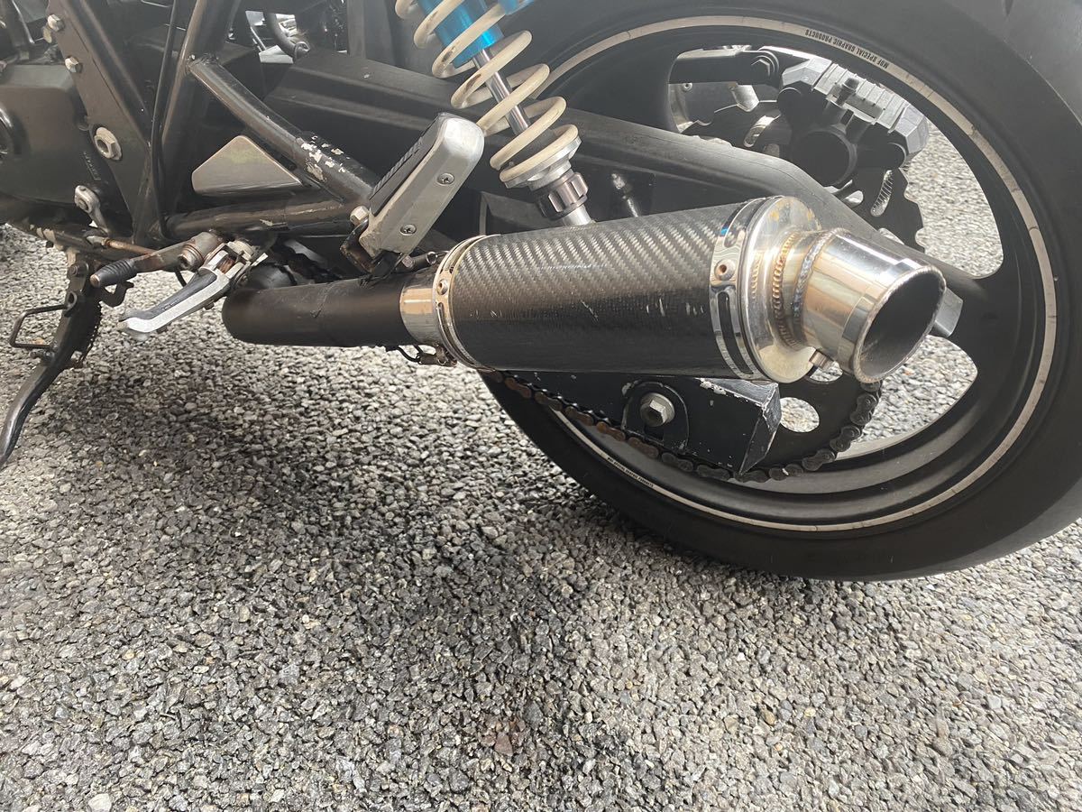 gsx250s カタナ スズキ モリワキゼロ マフラー 2本出し ワンオフ APEX 